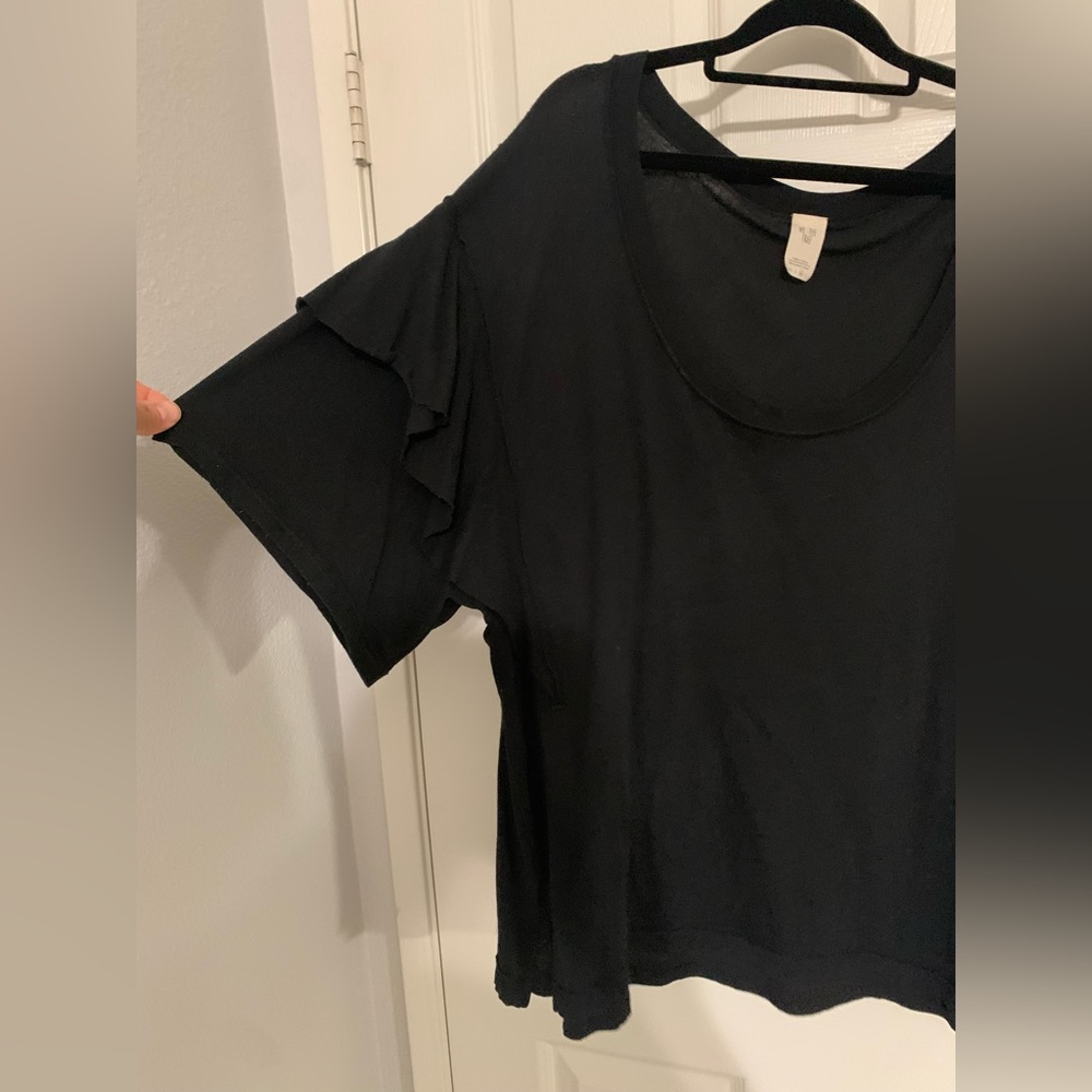Free People Ruffle Sleeve Box Top - Picture 2 of 6